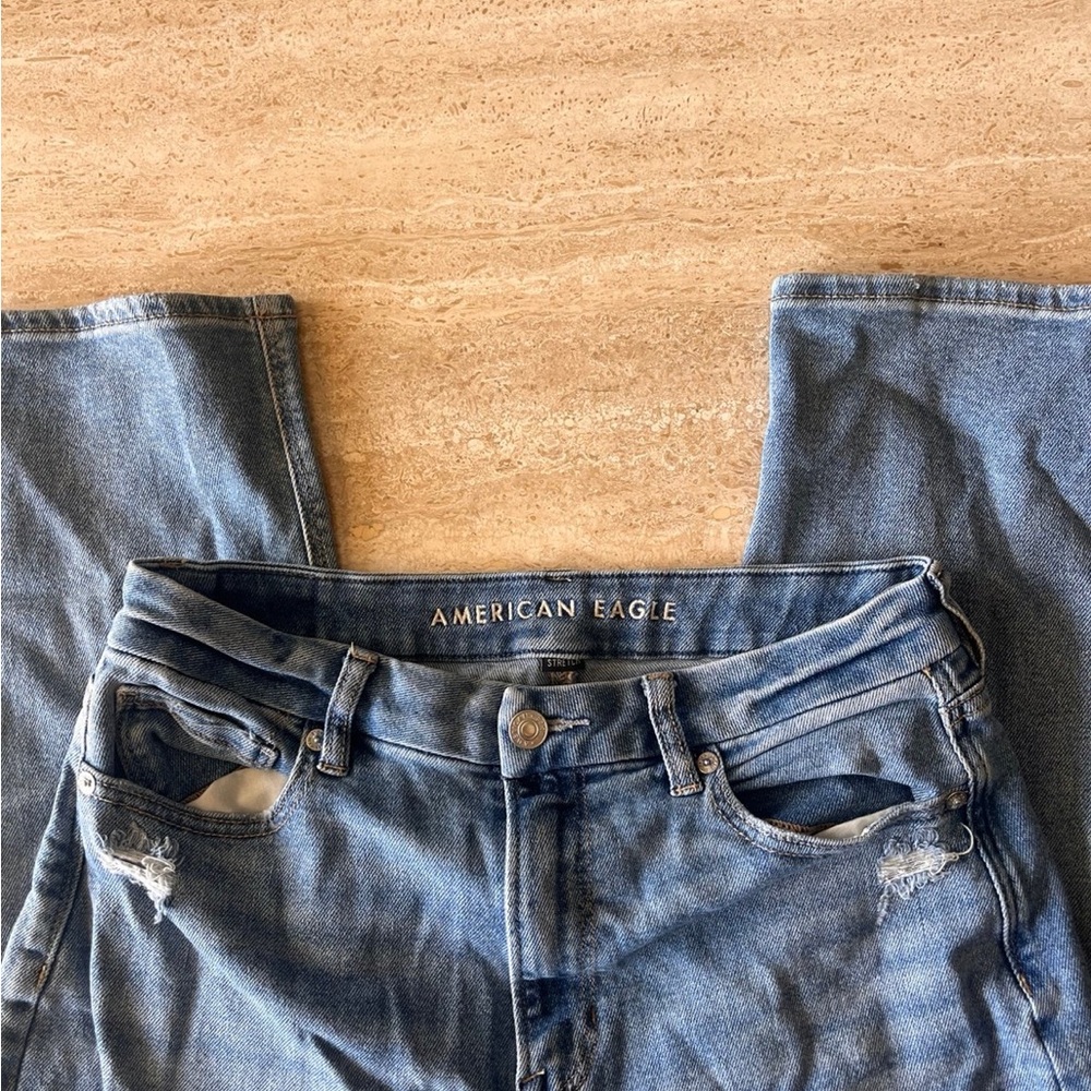 American Eagle Outfitters Light Blue Straight Jeans